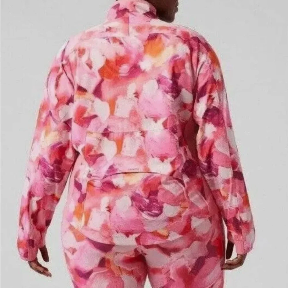 NEW ATHLETA PLUS ENERGY CORAL PINK RUN WITH IT JACKET SIZE 3X or L - Picture 2 of 9